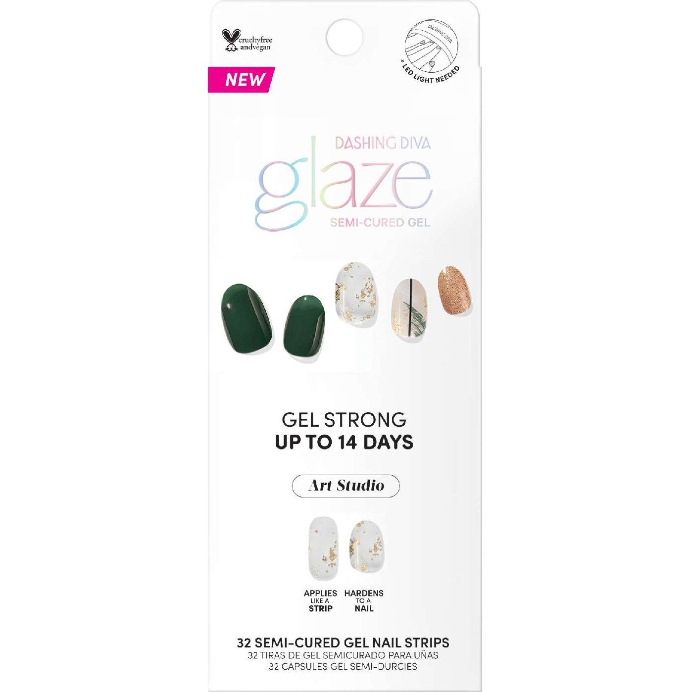 Glaze Art Abstract Ivy Nails