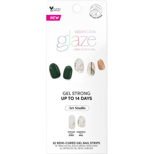 Glaze Art Abstract Ivy Nails