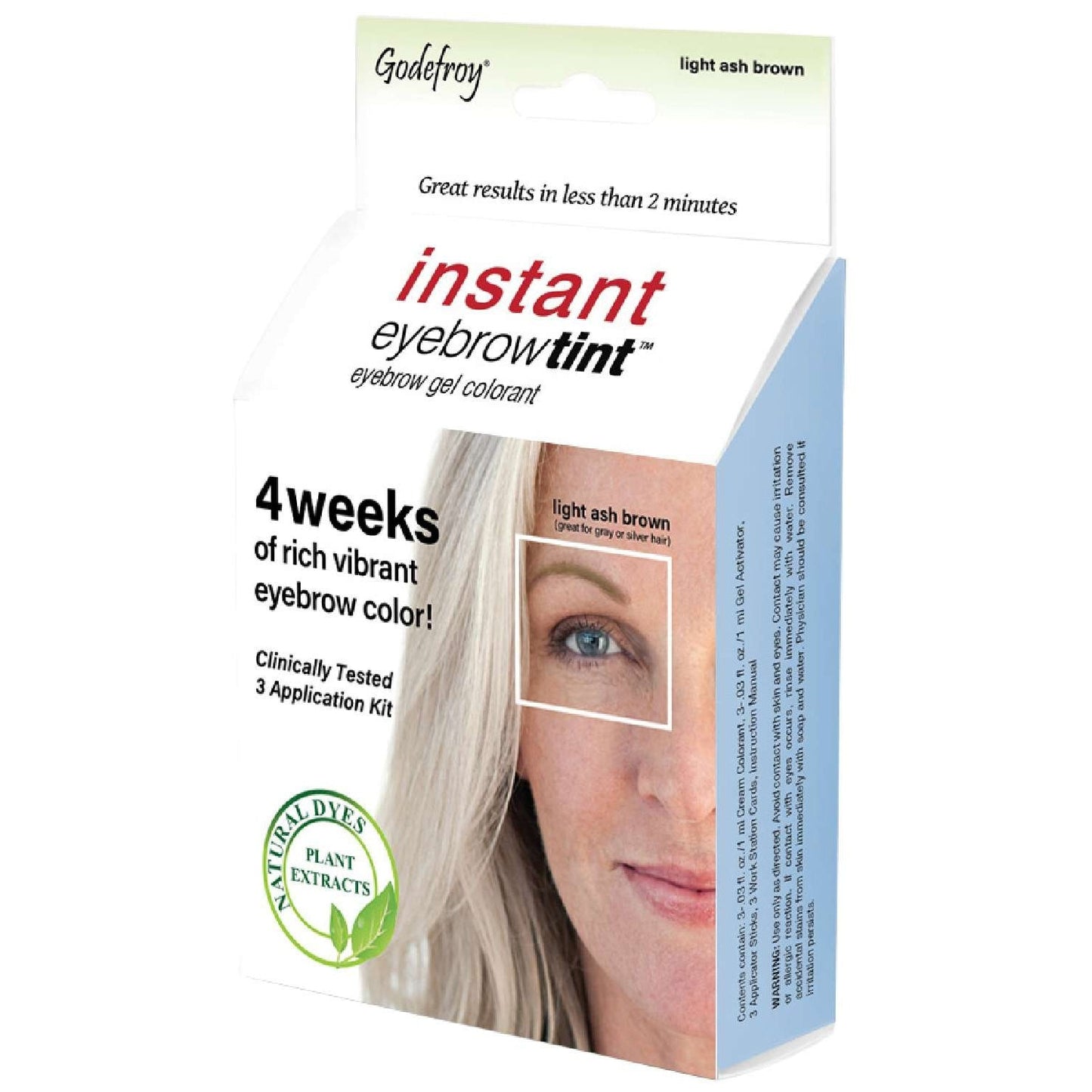 Instant Eyebrow Tint Light Ash Brown Kit