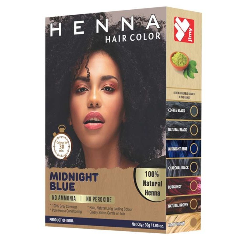 Henna Hair Color Midnight Blue 1.05 Oz