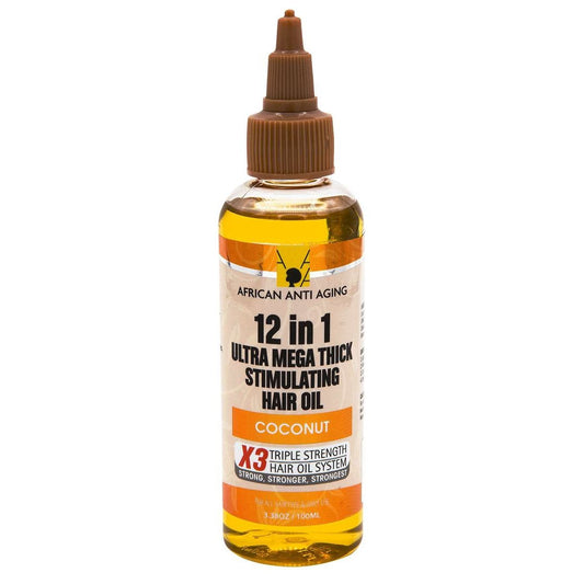 12 In 1 Ultra Mega Thick Stimulating Coconut Hair Oil 3.38 Oz