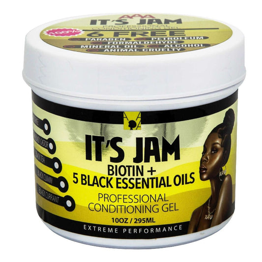 Conditioning Gel with Biotin and 5 Black Essential Oils 10 oz