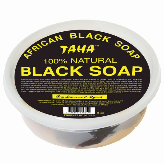 Black Soap with Frank Myrrh Tub 8 Oz