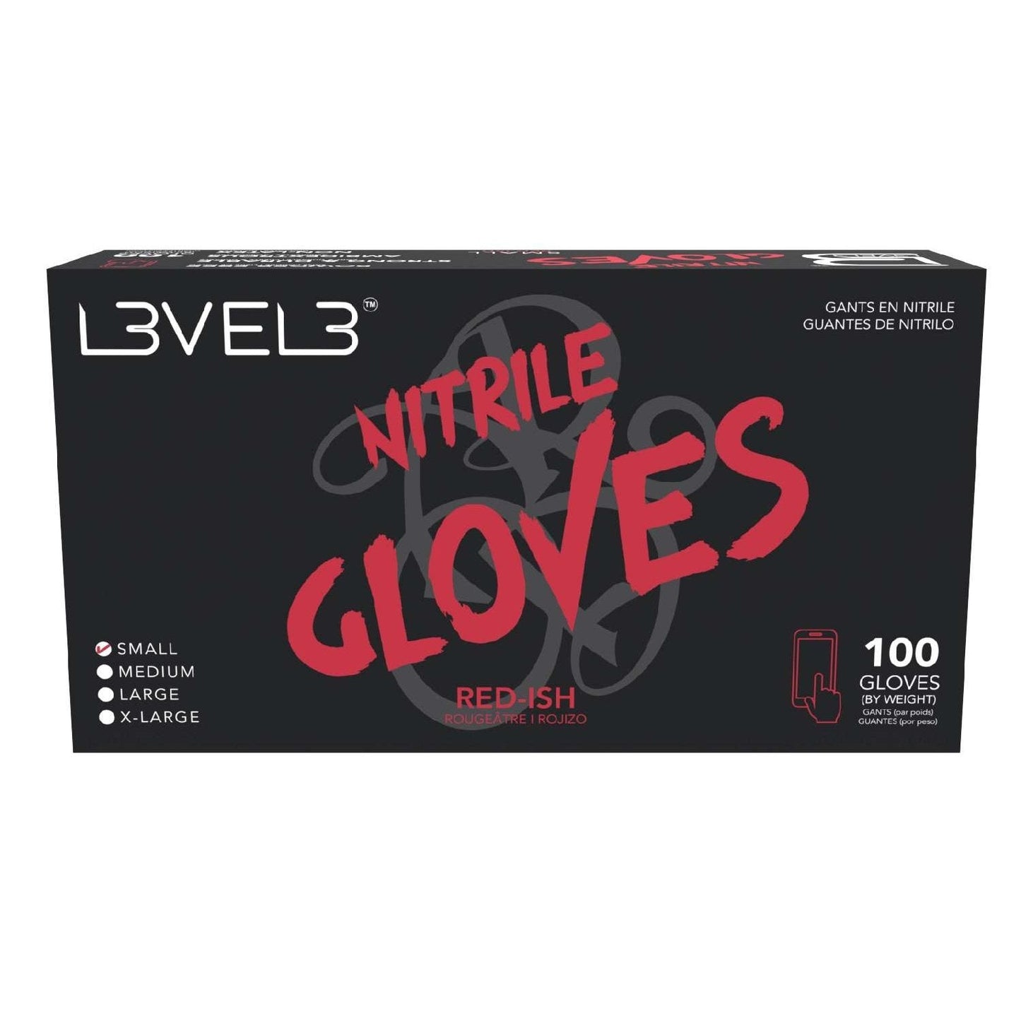 Nitrile Gloves Red-Ish Small 100 Piece