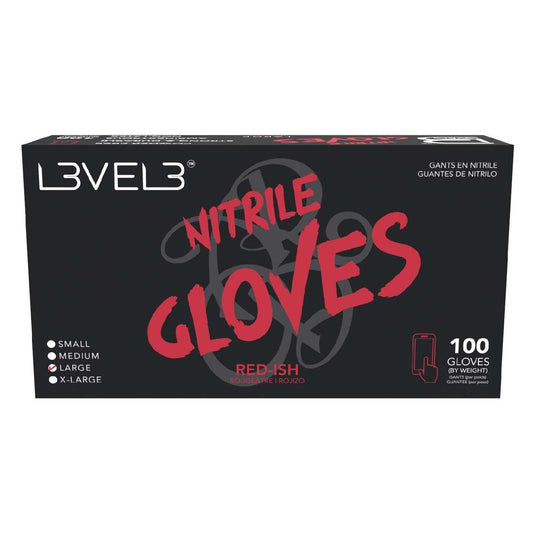 Nitrile Gloves Red-Ish Large 100 Piece