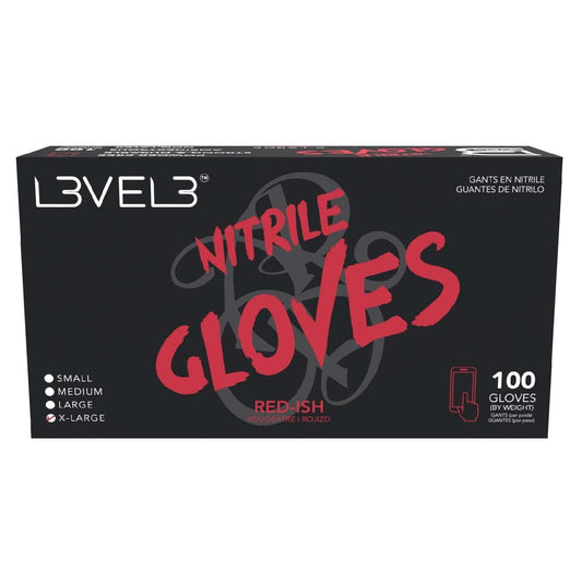 Nitrile Gloves Red-Ish X-Large 100 Piece