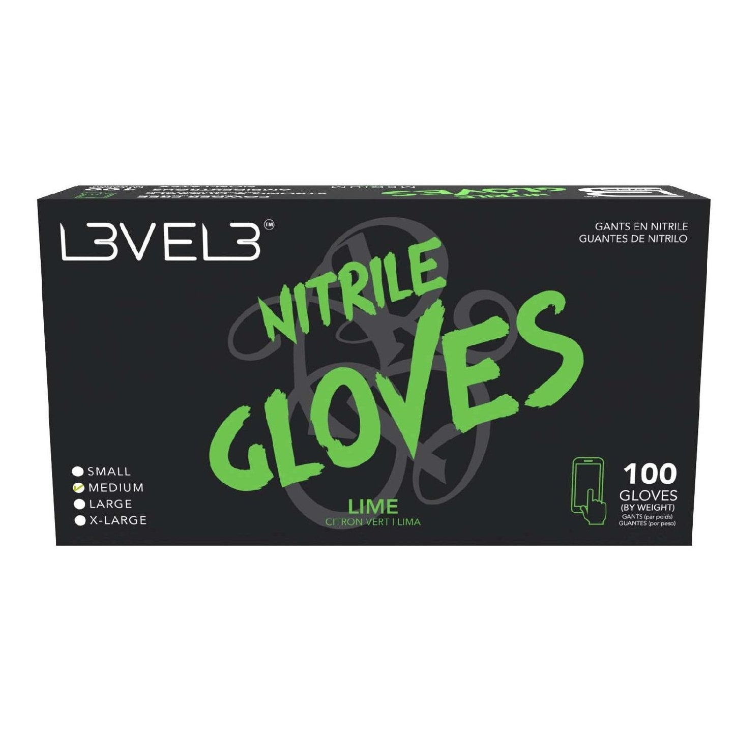 Nitrile Gloves Lime Medium 100 Piece