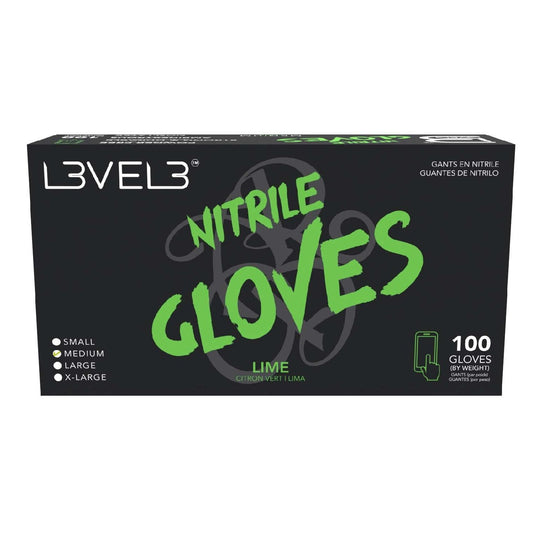 Nitrile Gloves Lime Medium 100 Piece