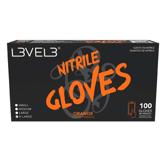 Nitrile Gloves Orange X-Large 100 Piece