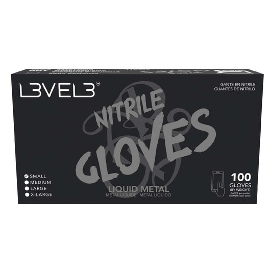 Nitrile Gloves Liquid Metal Small 100 Piece