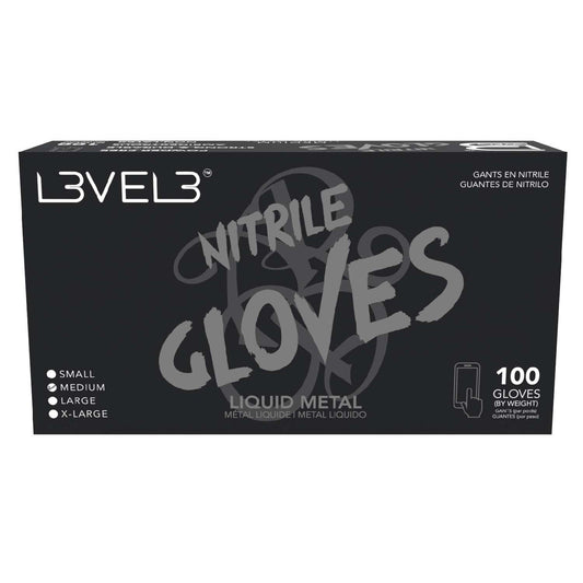 Nitrile Gloves Liquid Metal Medium 100 Piece