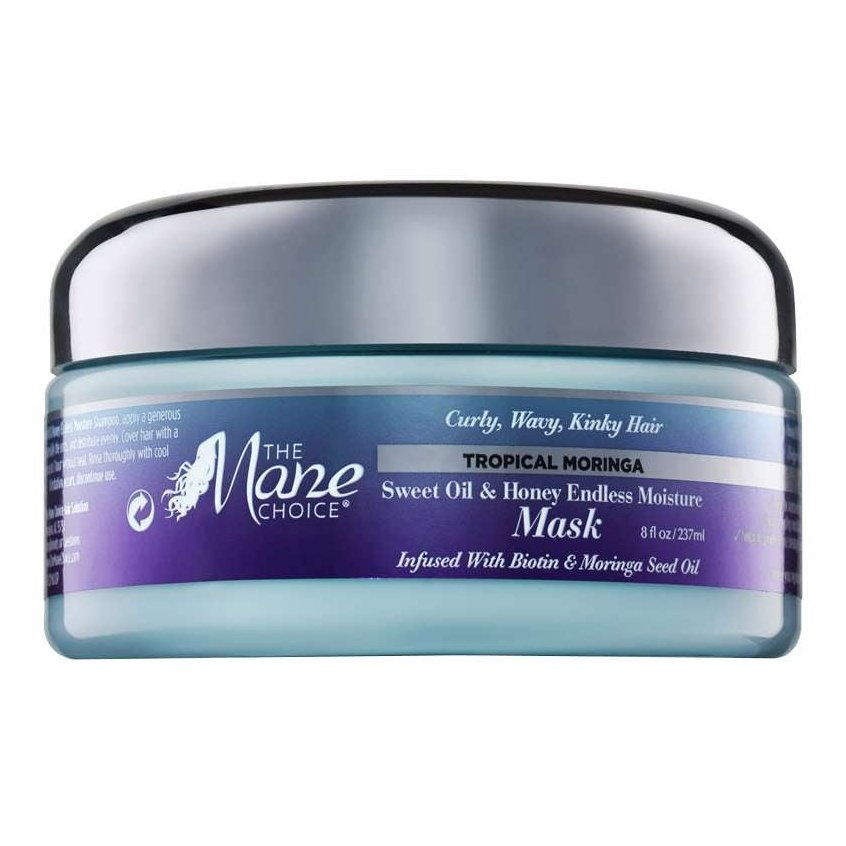 Tropical Moringa Sweet Oils Honey Moisture Hair Mask 8 Oz