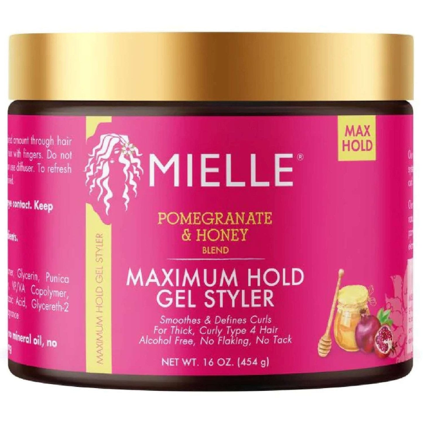 Mielle Gel Styler Pomegranate Honey Maximum Hold 16 oz