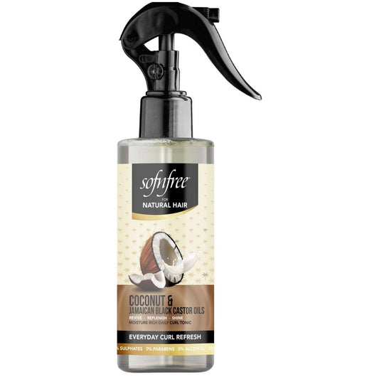 Curl Refresh Spray with Coconut and Jamaican Black Castor Oils 8 Fl Oz