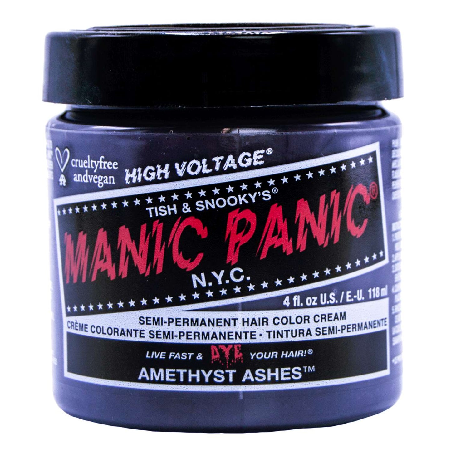 Hair Color Jar Amethyst Ashes 4Oz