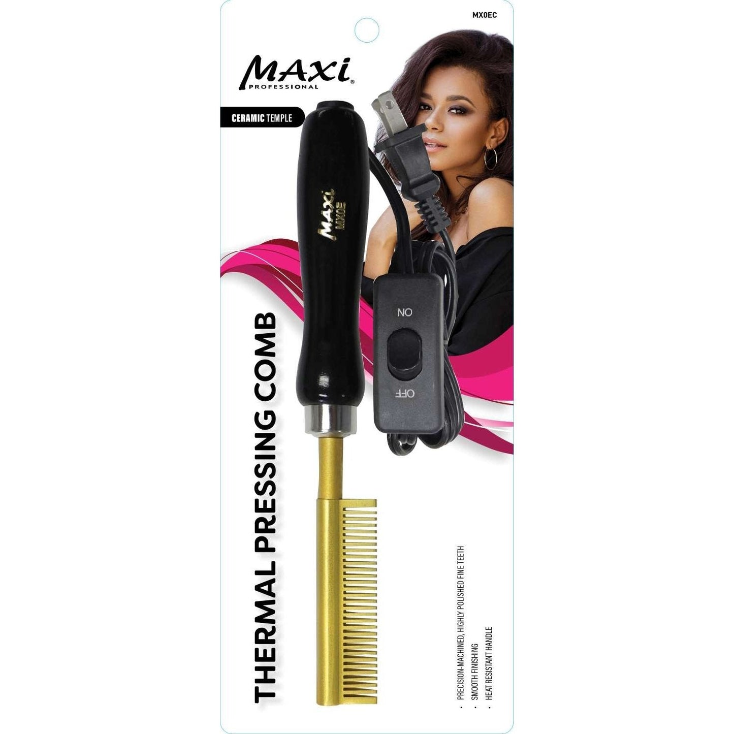 Hair Tool Pressing Comb Electronic Ceramic Maxi