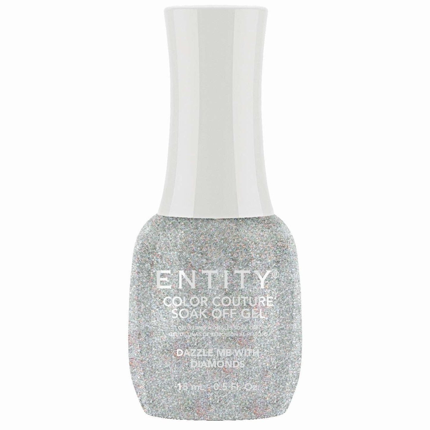 Soak Off Gel Nail Polish Dazzle Me With Diamonds 0.5 Fl Oz