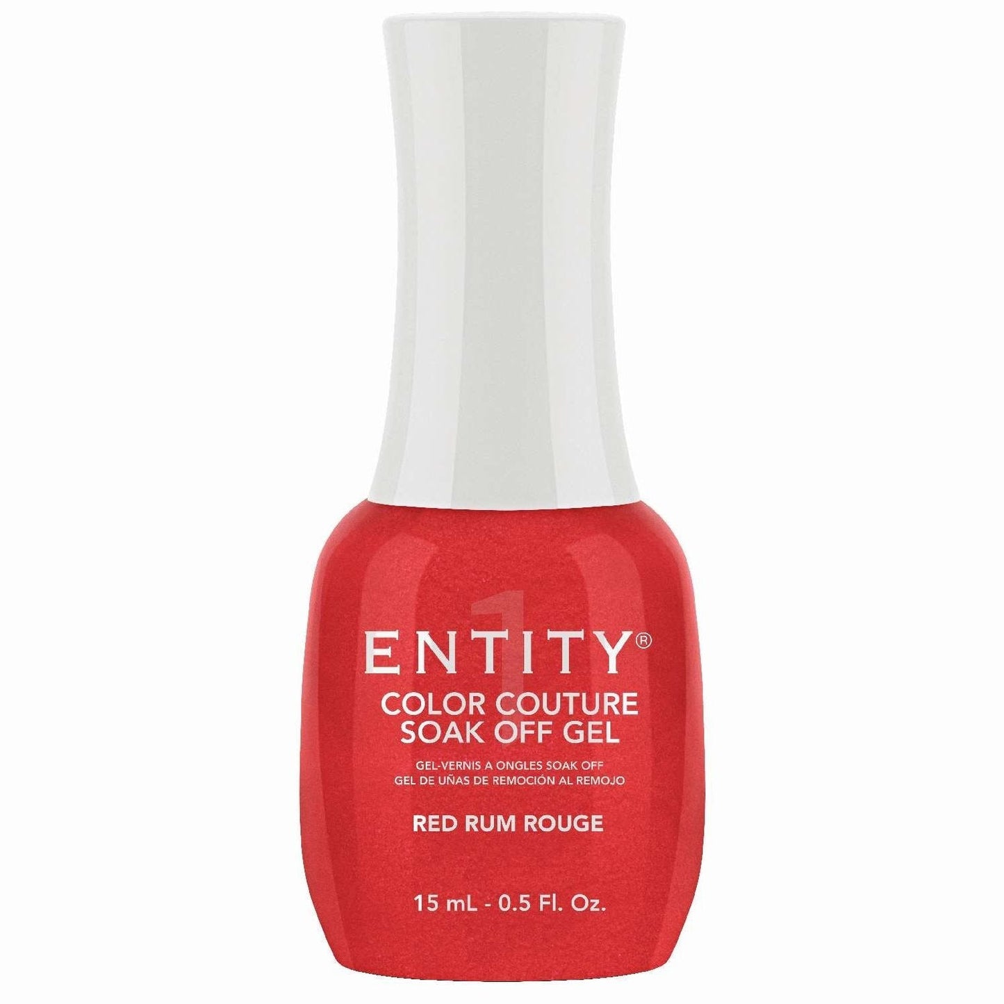 Soak Off Gel Nail Polish Red Rum Rouge 0.5 Fl Oz