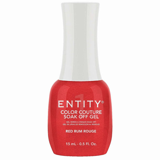 Soak Off Gel Nail Polish Red Rum Rouge 0.5 Fl Oz