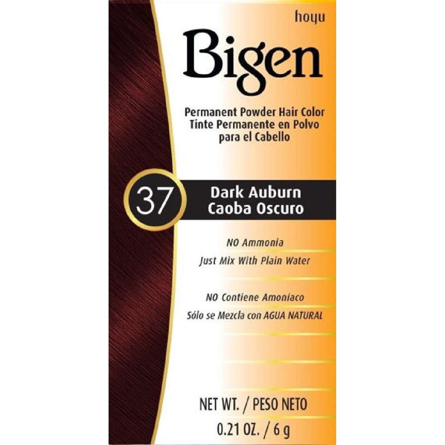 Permanent Powder Hair Color Dark Auburn Kit 37