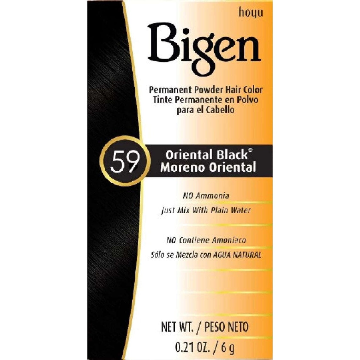 Permanent Powder Hair Color 59 Oriental Black Kit