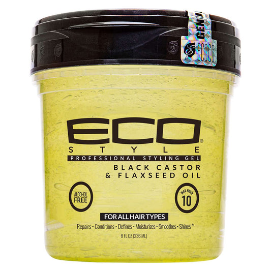 Styling Gel with Black Castor and Flaxseed Oil 8 Oz