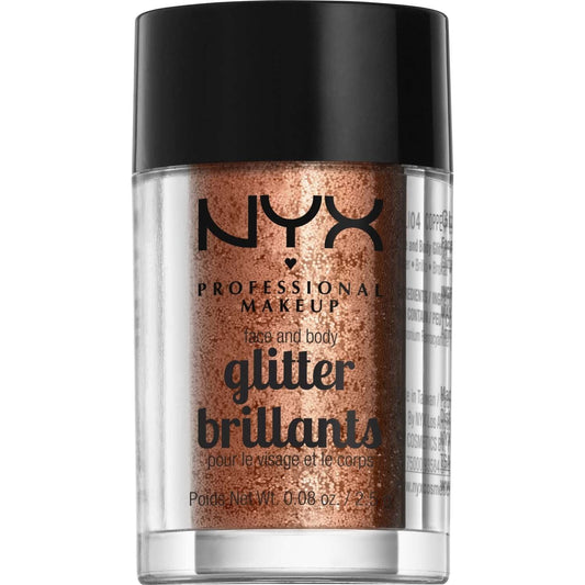Face and Body Loose Glitter Copper 0.08 Oz