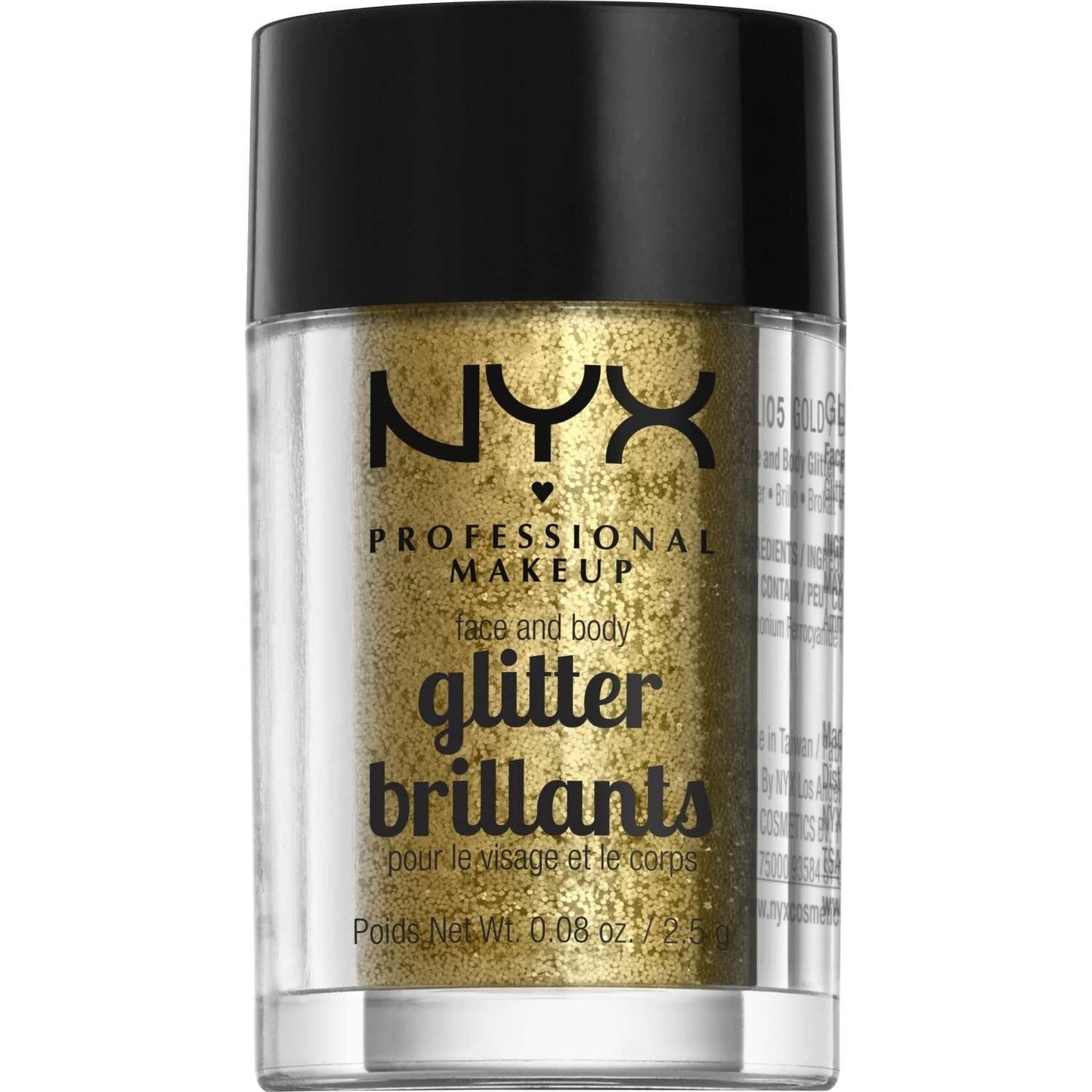 Face and Body Loose Glitter Gold 0.08 Oz