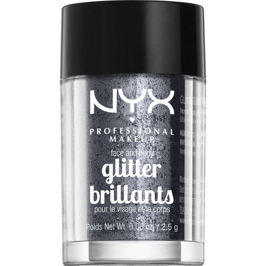 Face and Body Loose Glitter Gunmetal 0.08 Oz