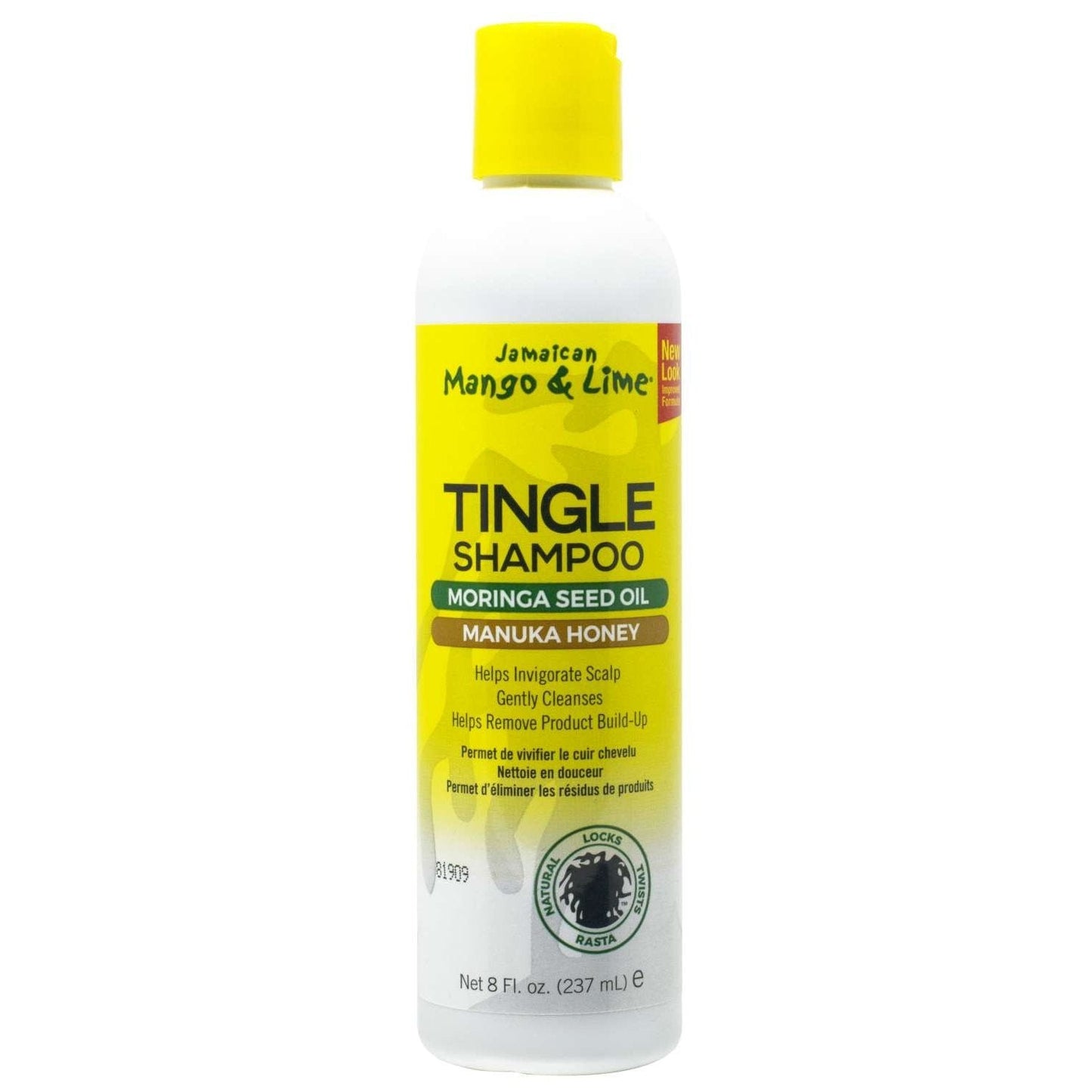 Mango Lime Tingle Shampoo with Jamaican Ingredients 8 Oz
