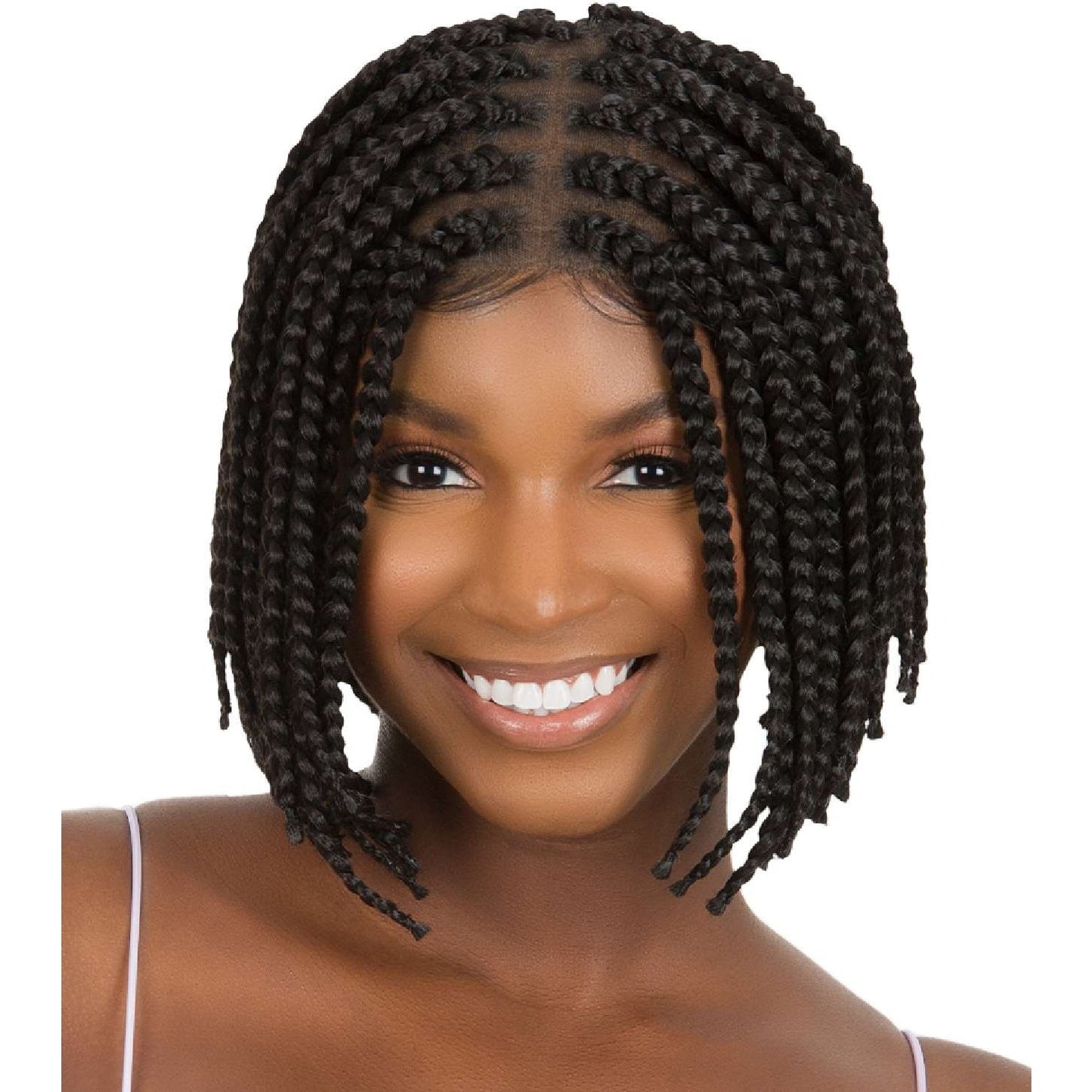 Lace Wig Box Braid Bob Hair 10 Inch #1