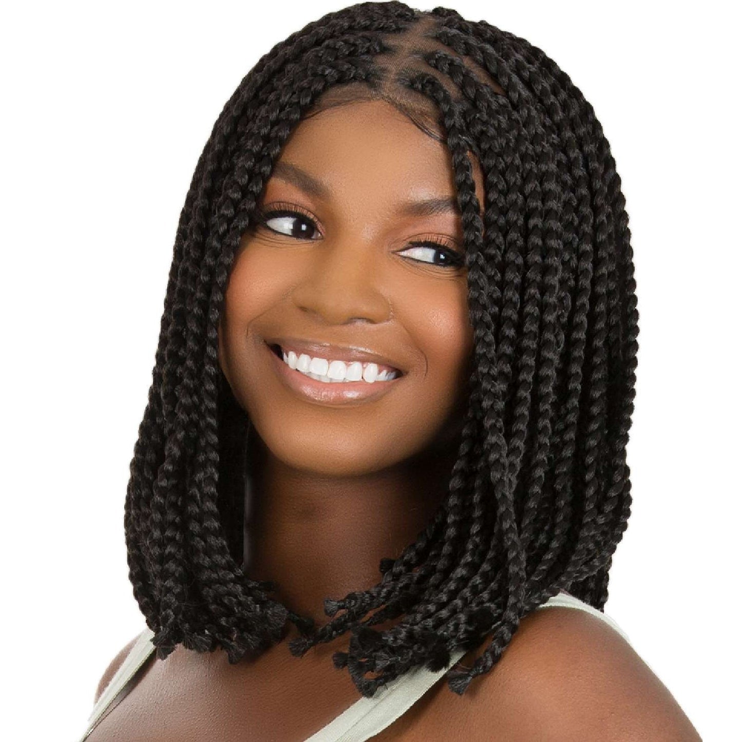Lace Wig Box Braid Bob 12 Inch #1