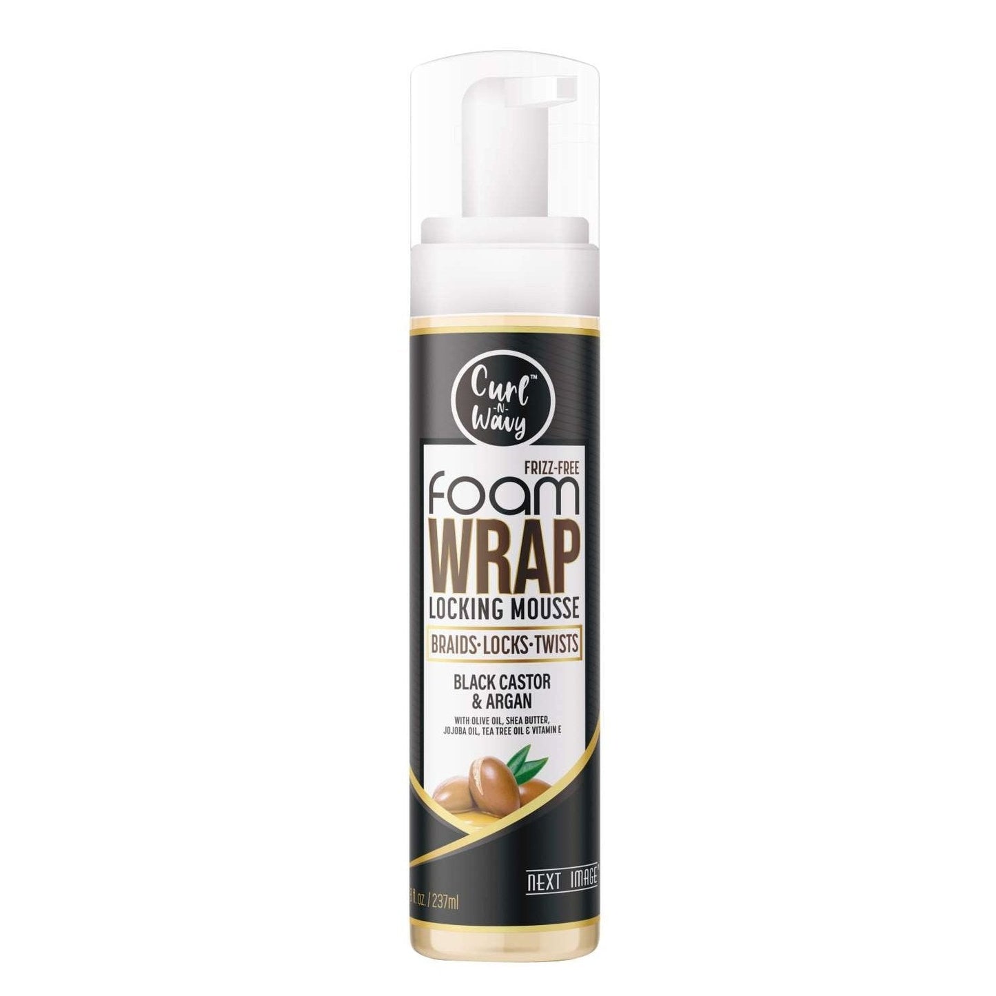 Foam Wrap with Black Castor and Argan Oil 8 Oz
