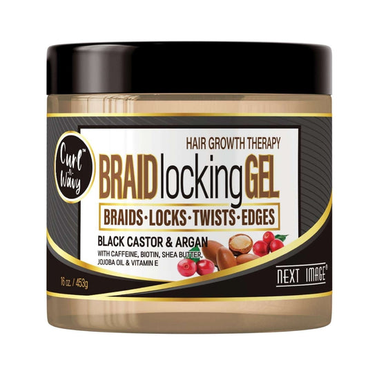 Braid Gel Black Castor Oil 16 Oz
