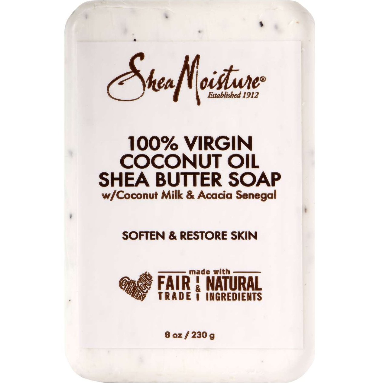Shea Moisture Soap with 100% Virgin Coconut Oil and Shea Butter 8 oz