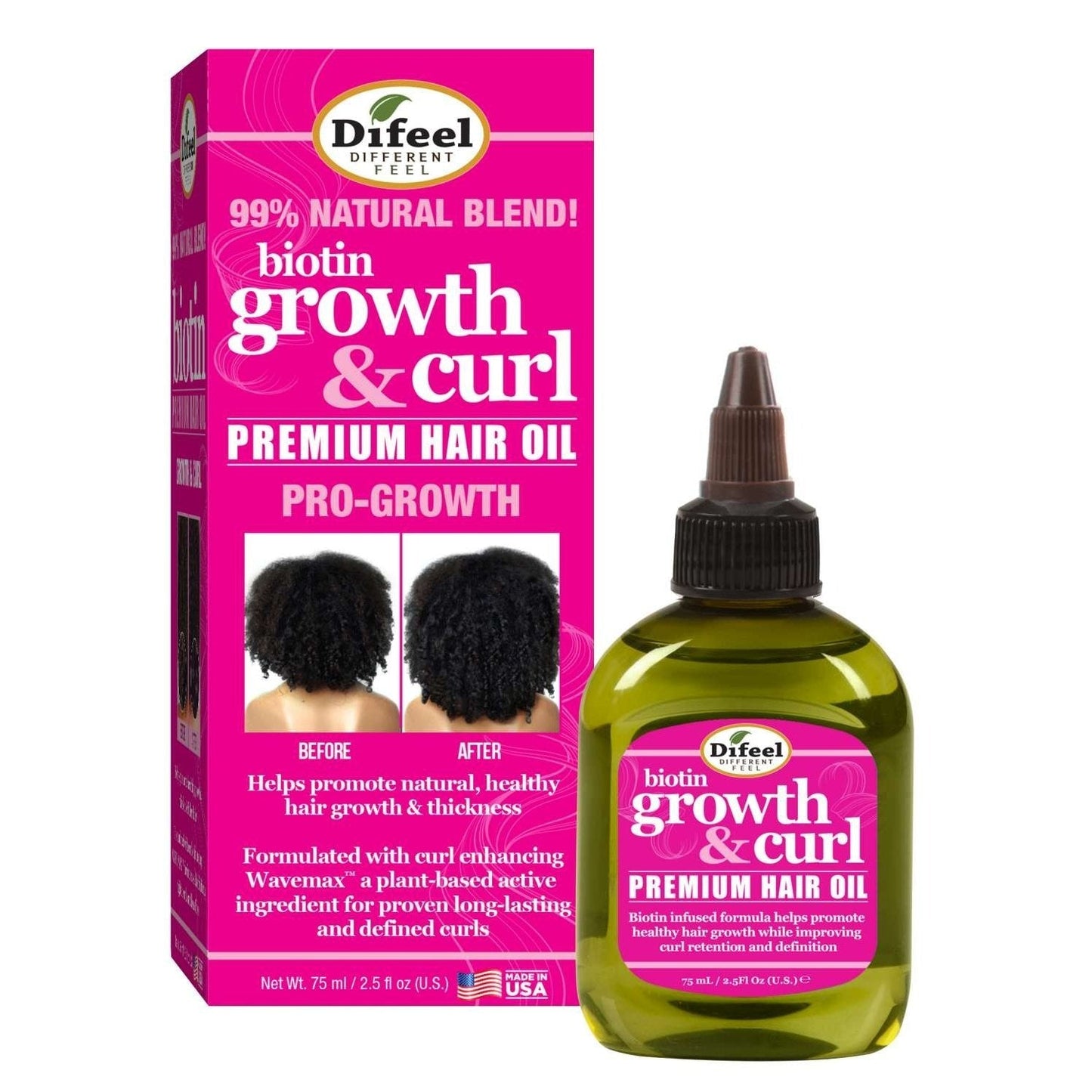 Growth and Curl Biotin Premium Hair Oil 2.5 Oz