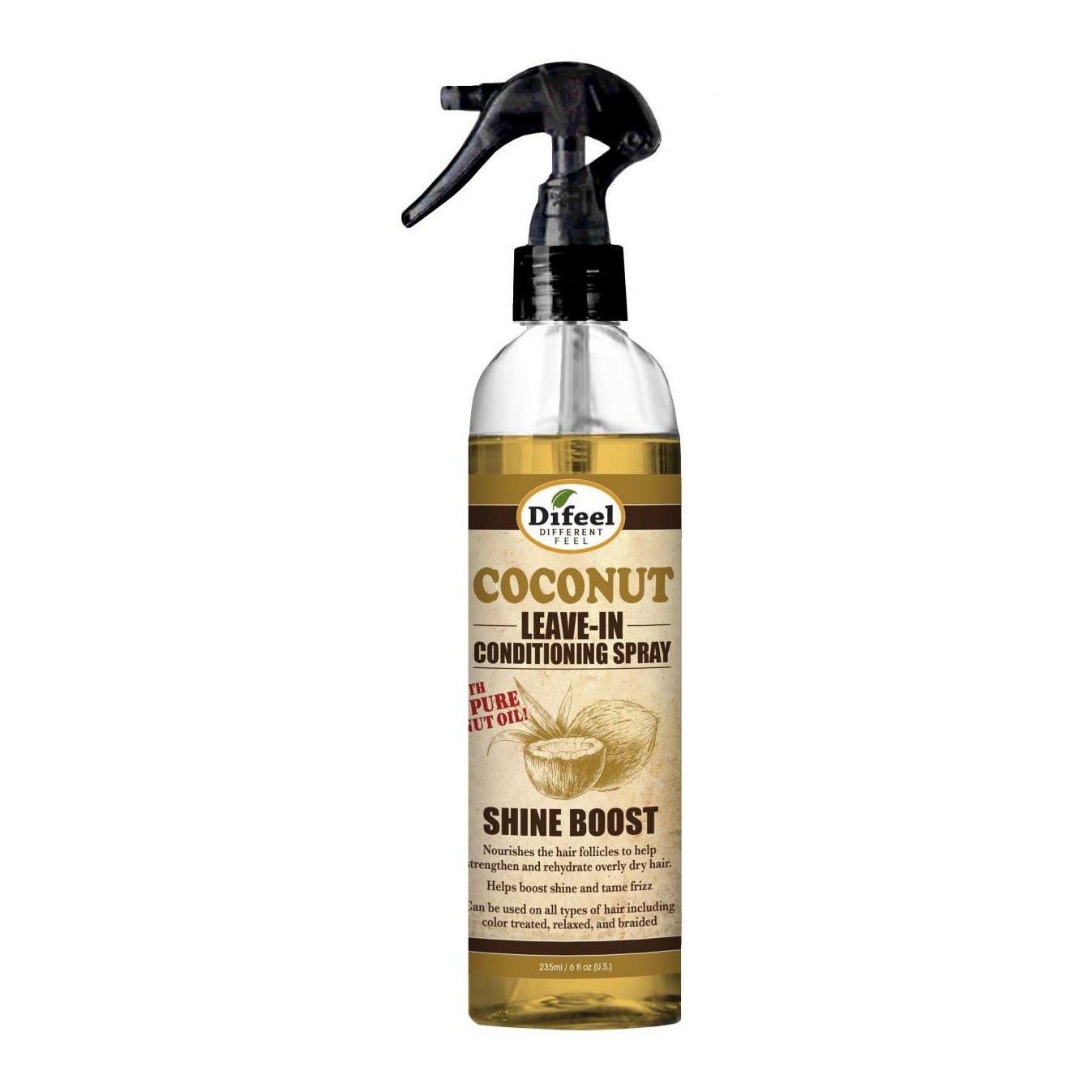 Leave In Spray Shine Coconut 6 Oz