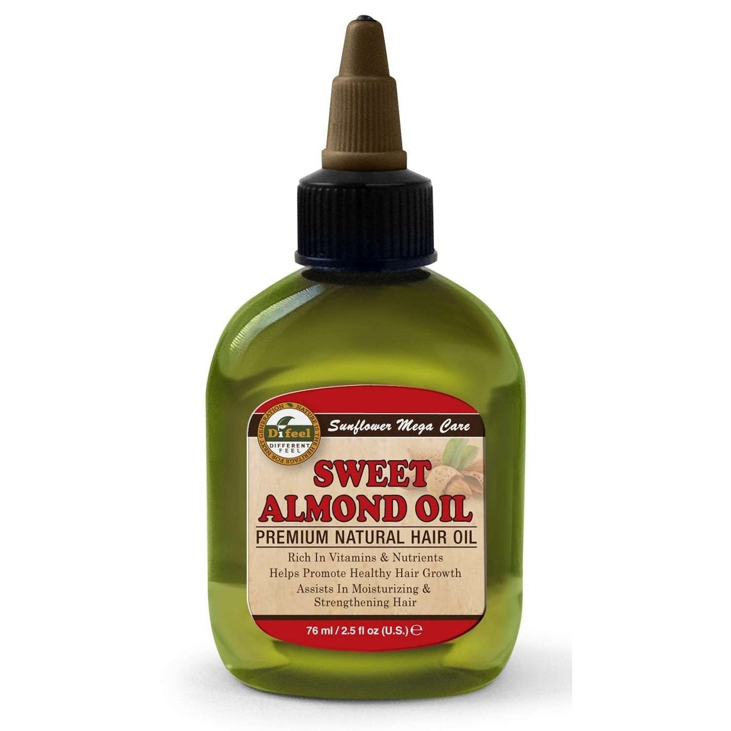 Natural Hair Oil Sweet Almond 2.5 Oz