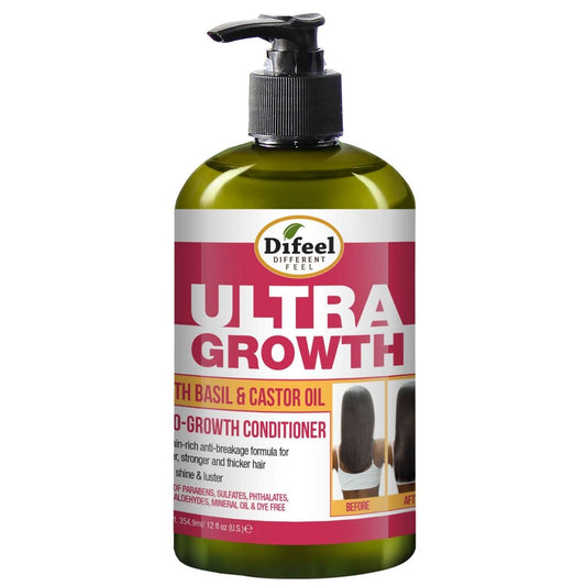 Ultra Growth Conditioner with Basil and Castor Oil 12 Oz