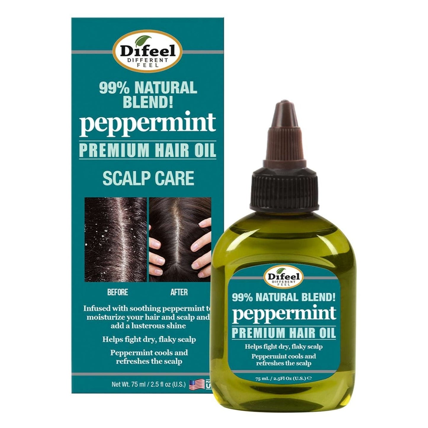 Peppermint Scalp Care Hair Oil 2.5 Oz