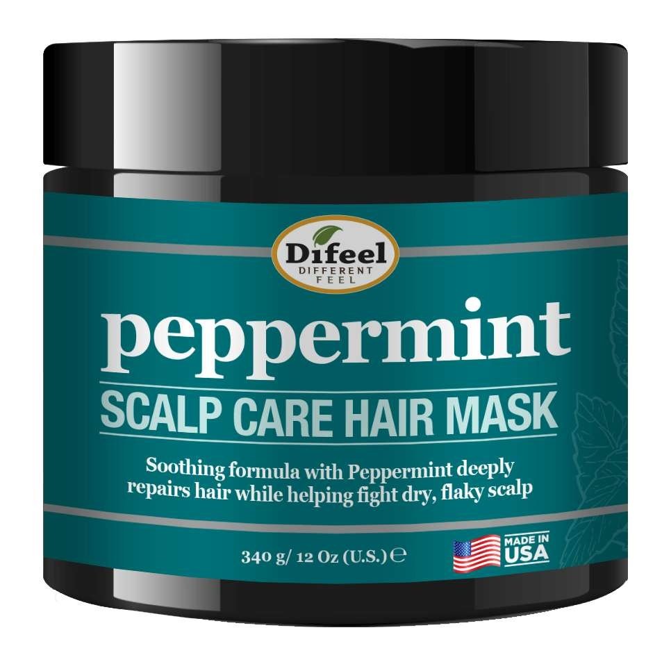 Peppermint Scalp Care Hair Mask with Sunflower Oil 12 Oz