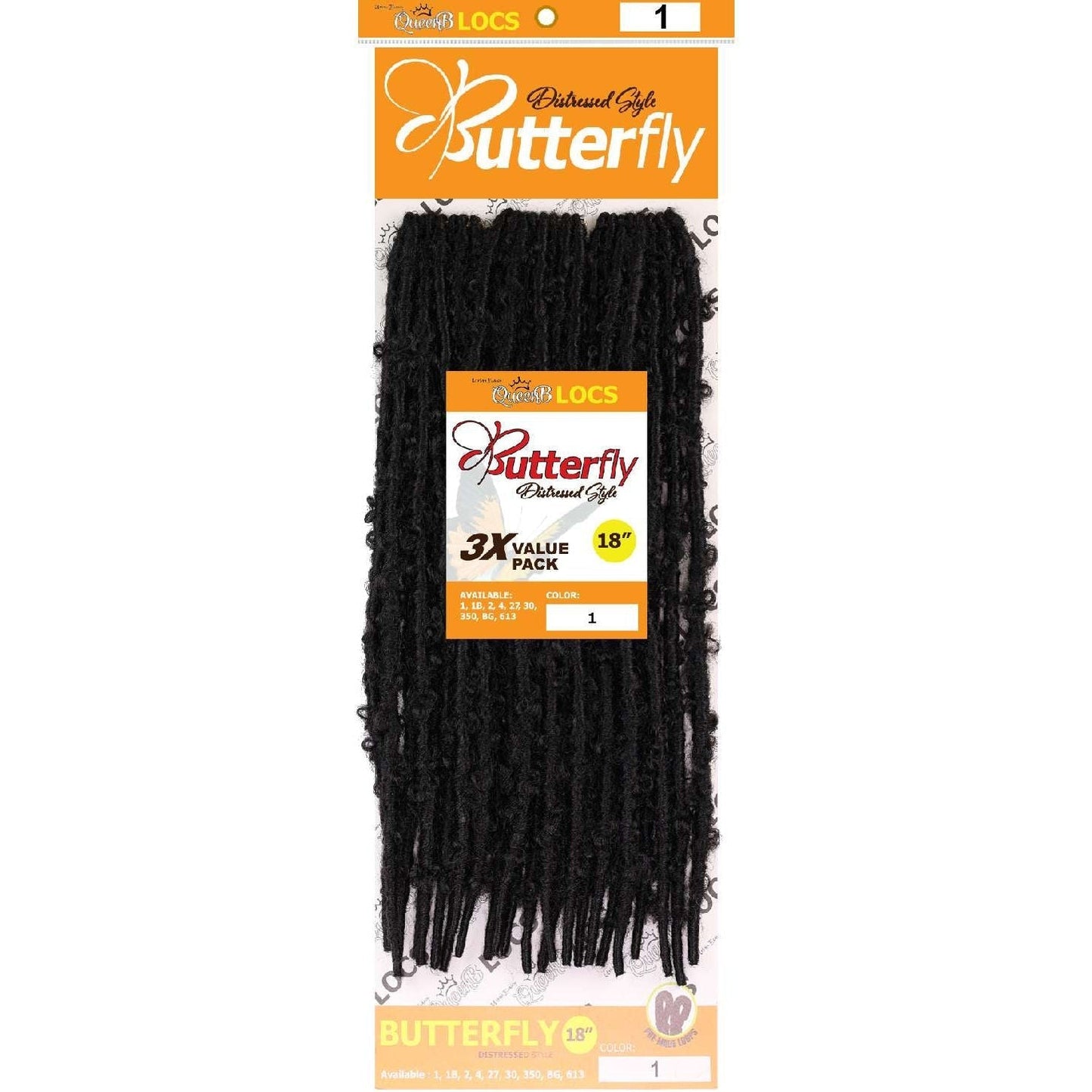 Synthetic Butterfly Goddess Locs Pre-Stretched 18 Inch 3X Value Pack