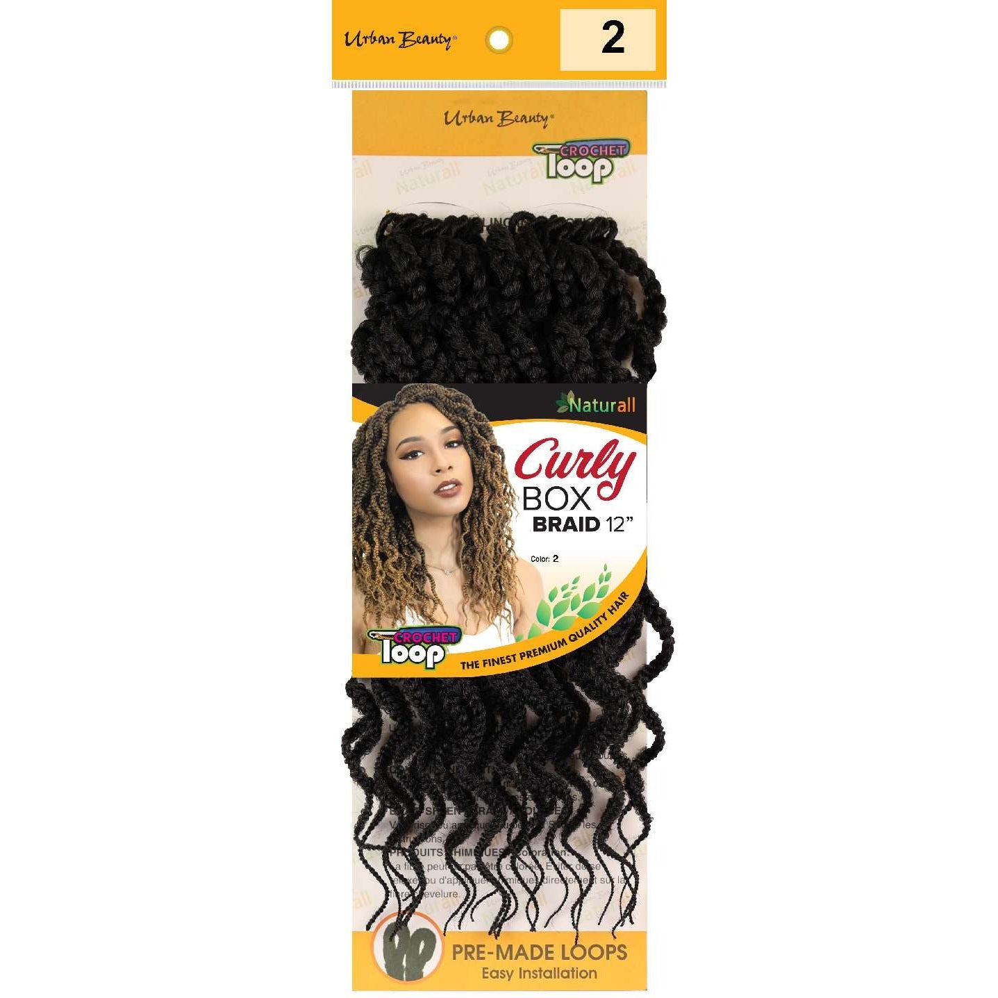 Synthetic Box Braid Curly Hair 12 Inch