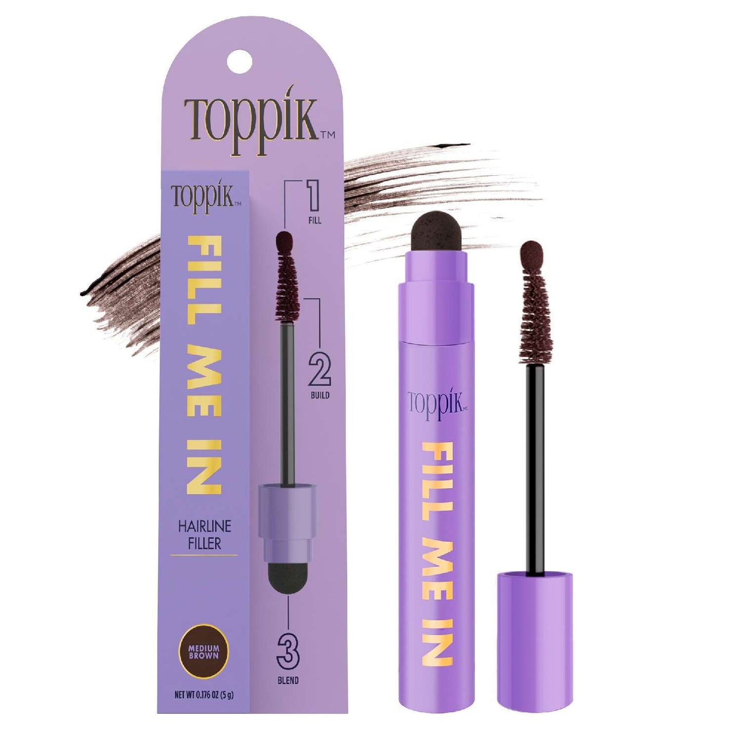Toppik Fill Me In Hairline Filler Med Brown