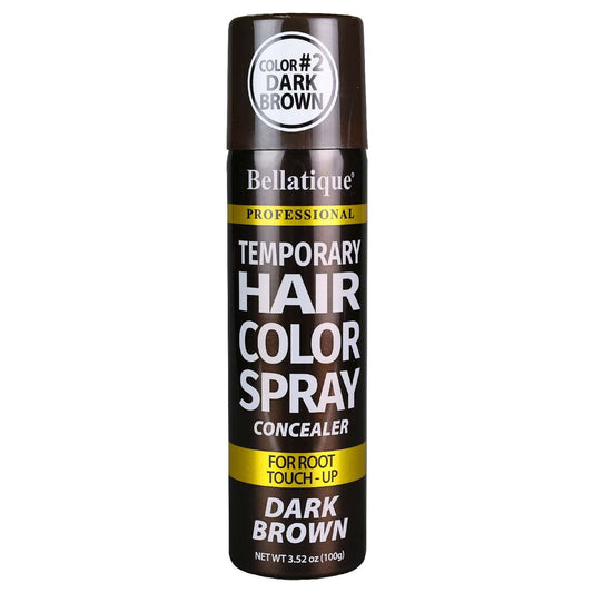 Temporary Dark Brown Hair Color Spray 3.52 Oz