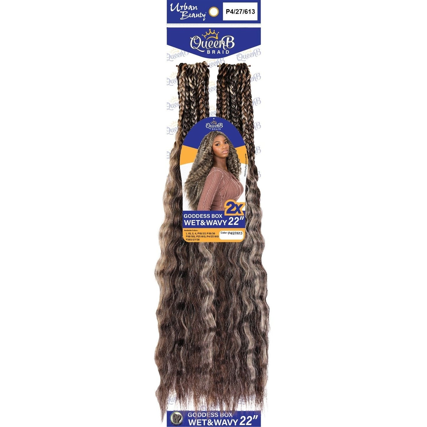 Box Braids Wet & Wavy Hair 22"