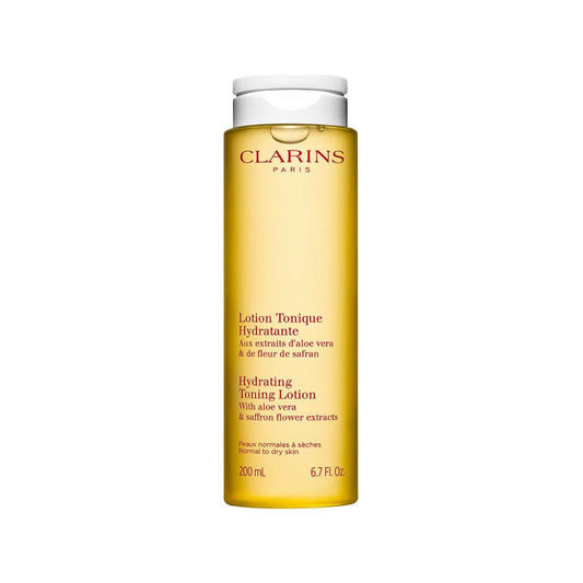 Clarins Hydrating Toning Lotion - Alcohol-Free Facial Toner for Dry Skin - 6.76 fl oz - Gentle Hydrating Skincare