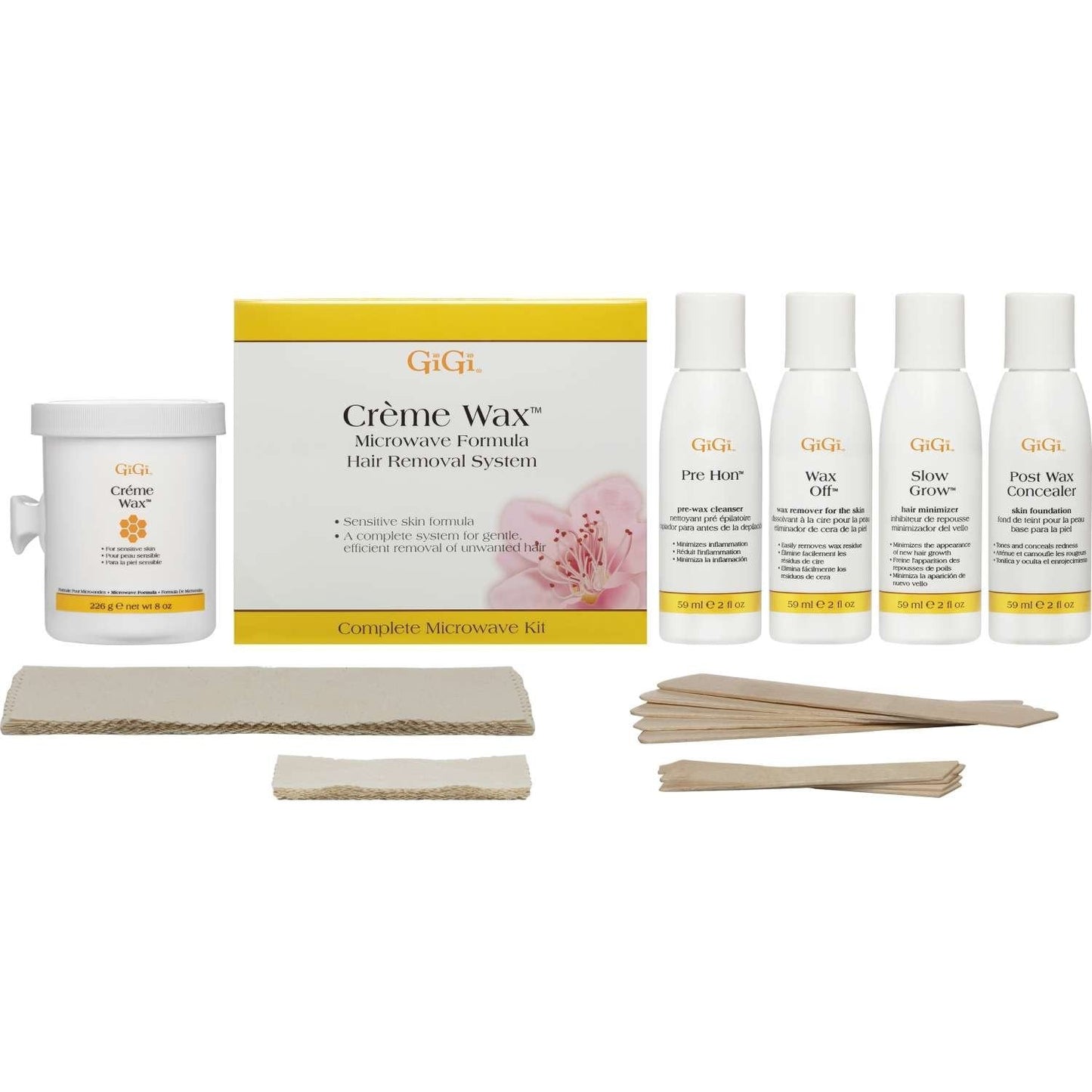 Creme Wax Microwave Kit for All Skin Types