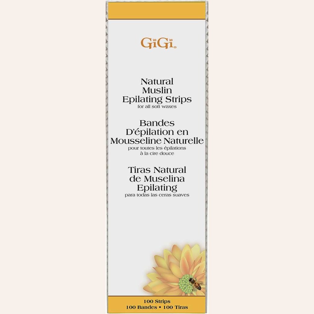 Muslin Epilating Strips Natural Large