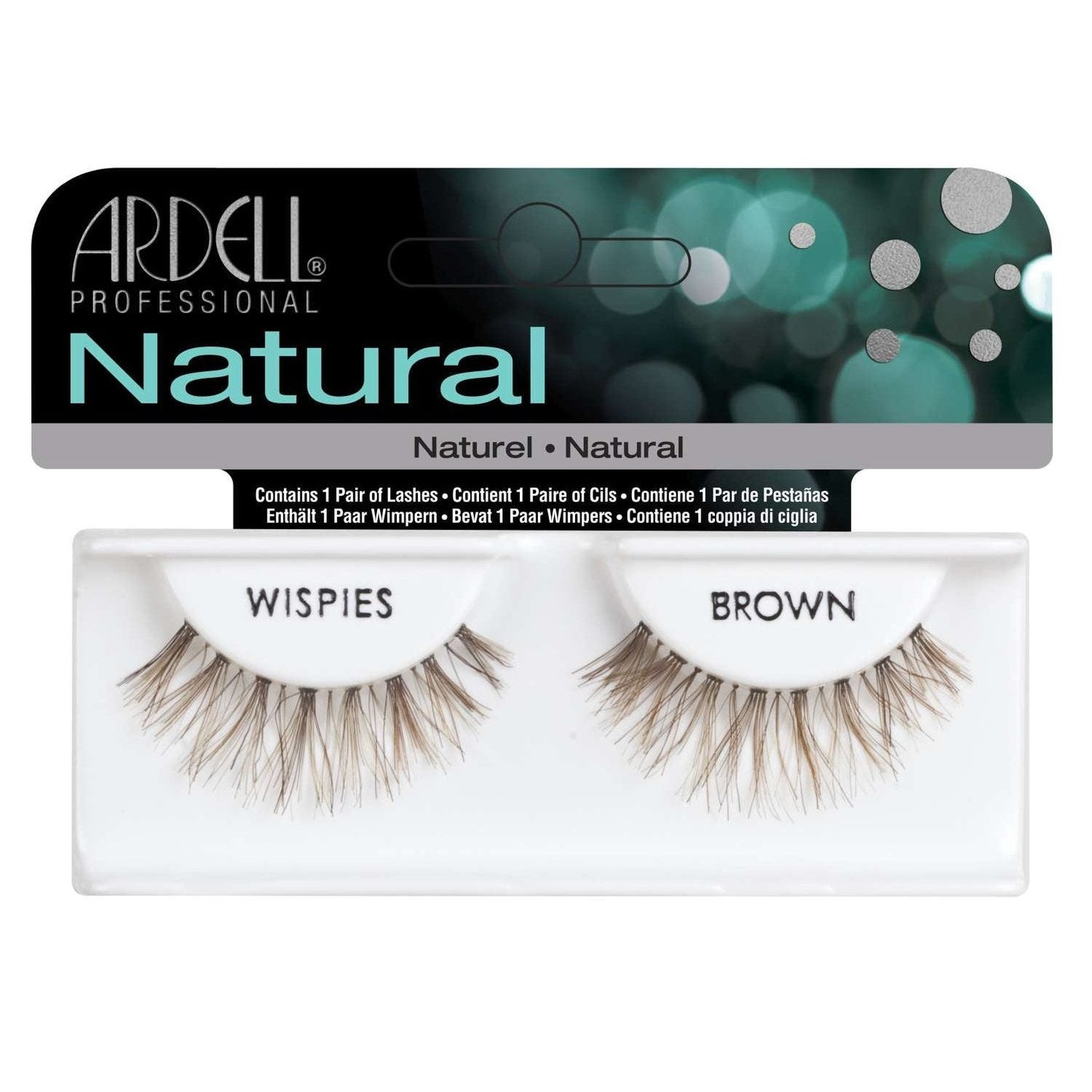 Lightweight Wispies Lashes 100% Human Hair Brown Natural